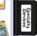 We do custom invitations, announcements, favors, scanning photos & more!